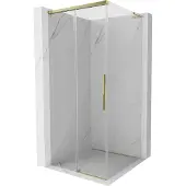 Mexen Rox L schuifbare douchecabine 110 x 110 , transparant, goud - 8C2L-110-110-50-00
