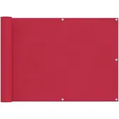 vidaXL Balkonscherm Bordeauxrood 75 x 300 cm Oxford Stof