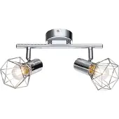 Globo Plafondlamp Xara I 2 Lichts Chroom