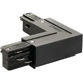 SLV 3-fase L-Connector 1 aarde buiten zwart
