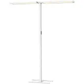SLV Led kantoor vloerlamp Worklight Pro wit - dubbel