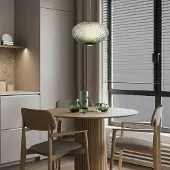 Lyora Hanglamp Aora ovaal groen glas