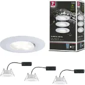 Paulmann Calla LED-inbouwlamp voor badkamer Set van 3 stuks 18 W IP65 Wit (mat)