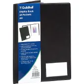 Exacompta 5x Guildhall Showalbum - premium PVC - 24 tassen - 48 zichten - A4 - Zwart - CDB24Z