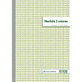Exacompta 5x Doorschrijfpapier 3 kolommen 29,7x21cm 50 zelfkopiërend papier dupli - - 13510E