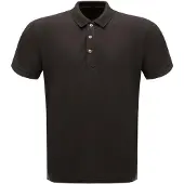 Regatta Klassiek Heren 65/35 Poloshirt met korte mouwen (Zwart)