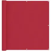 vidaXL Balkonscherm Rood 110 x 300 cm Oxford Stof