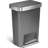 Simplehuman Rectangular Liner Pocket 45 Liter Grijs