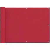 vidaXL Balkonscherm 75 x 200 cm Oxford Stof Rechthoekig Rood