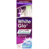 White Glo 2in1 Whitening Tandpasta met Mondwater, zwart antraciet