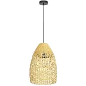 Eglo Sambucona, flexibele bevestiging, zwart, natuurlijk/natuurlijk, hout, hout, staal, hout, zwart, voor binnen gebruik