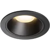 SLV Inbouwspot Numinos XL zwart 3000K - 20gr