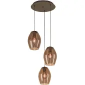 Stars of Light Hanglamp amberglas Estanys 1 3-lichts
