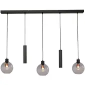 Masterlight Hanglamp Lazise 3x Ø 20cm en 2x GU10 zwart