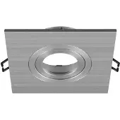 SLV Inbouwring New Tria 75 XL vierkant aluminium - zonder fitting