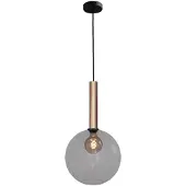 Masterlight Hanglamp Ø 30cm Bella 2 Messing goud met smoke glas