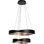 Highlight Design Hanglamp Onda Zwart Met Goud Dubbel