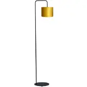 Masterlight Vloer Schemerlamp Venus 152cm met goudkleurige lampenkap