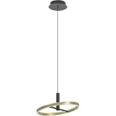 Eglo Hanglamp Brest 1-lichts zwart met goud