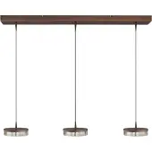 Masterlight 3-lichts hanglamp Imperia 100cm cacao bruin