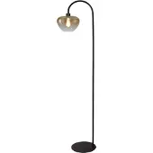 Masterlight Vloerlamp Genua zwart met goud glas