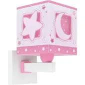 DALBER Roze wandlamp Moonlight voor kinderkamer