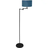 Steinhauer Vloerlamp Bella Zwart Met Blauwe Kap