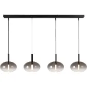 Masterlight 4L hanglamp Ø24cm Lido Onion met smoke-fading glas