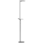 Steinhauer Led leeslamp 2-lichts Turound 40w - 2200-4000K - 187cm RVS helder glas