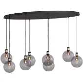 Masterlight Hanglamp Lazise 2 8x Ø 20cm goud met zwart