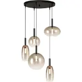 Masterlight 5L vide hanglamp Lido Ball met gold-fading glas