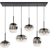 Highlight Hanglamp Bellini zwart 6-lichts recht