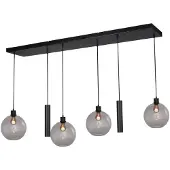 Masterlight Hanglamp Lazise 4x Ø 25cm en 2x GU10 zwart