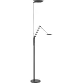 Highlight Klassieke leeslamp Geneva zwart Ø 23cm