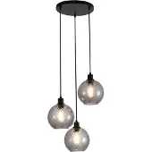 Searchlight Hanglamp Radiance 3 Lichts Zwart