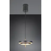 TRIO Design hanglamp Keaton zwart met goud Ø 40cm