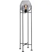 Highlight Vloerlamp Fantasy Zwart Met Smoke Glas 101cm
