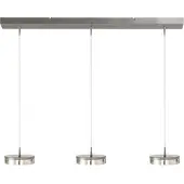 Masterlight 3-lichts hanglamp Imperia 100cm nikkel