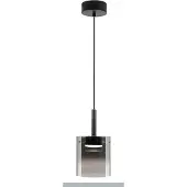 Highlight Hanglamp Salerno zwart met smoke glas