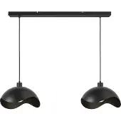 Masterlight Kantoor hanglamp Volta 2x Ø40cm - zwart