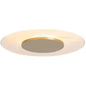 Steinhauer LED-plafondlamp Lido, dimbaar, messing / goud, Woon-/ Eetkamer, metaal, Modern, LED plafondlamp