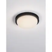Lyora Plafondlamp Reo zwart Ø 23,5cm