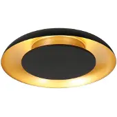 Steinhauer Plafonniere Golden Veil zwart Ø 40cm
