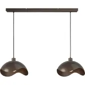 Masterlight Kantoor hanglamp Volta 2x Ø40cm - cacao