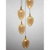 Lyora Hanglamp Nali 5-lichts amber glas