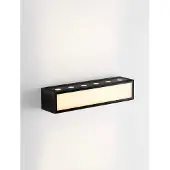 Nova Luce Unieke wandlamp Inga antraciet 30cm