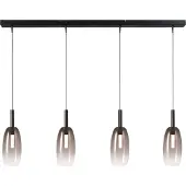 Masterlight 4L hanglamp Ø11,5cm Lido Olive met smoke-fading glas
