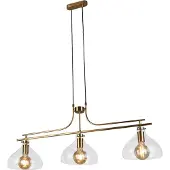 Searchlight 3-lichts hanglamp Margarita goud