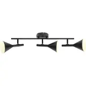 Nordlux Kelvis LED Plafondlamp | 3x GU10 Max 12W | Dimbaar | Zwart