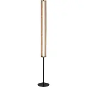 Searchlight Vloerlamp Thread zwart met goud mesh